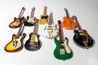 9 Miniature Display Guitars Lot     Vintage 10    Models Strat Tele Les Paul Gretsch