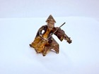 Amazing Antique Austrian Vienna Cold Painted Bronze Figure Chinese Violinist