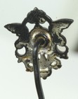 Victorian Antique Sterling Silver Cherub Angel Wings Stickpin