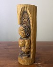 Vtg Jungle Jim Hawaiian Tiki Wood Carved Statue Kau Big Island Hawaii Figure 13   