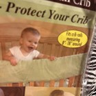 Black And White Crib Wrap Cover For Wide Rail Crib