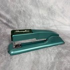 Vintage Mid Century Modern Teal Metal Swingline Stapler  27 Desk Accessory Mcm