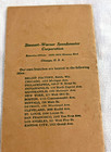 Vintage 1920s Stewart Vacuum Gasoline System Instruction Book Parts List Manual