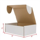 50 Pack 6x4x2   Corrugated Mailers Paper Boxes Cardboard Small Shipping Boxes Us