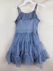 Curtain Call Costumes Dress Girls 17 Blue Tutu Warm My Heart Ballet Sequin Dance