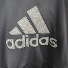 Adidas Mens Climawarm Black   Gray Hoodie Sweatshirt Full Size Logo Size Xl