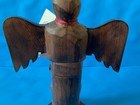 Vintage Northwest Alaska Hand Carved Raven Totem Pole 10 7 8    Sgnd Patrick Seal