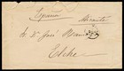  pta10-87  Philippines - Filipinas  1876 12c Alfonso Xii Cover Manila To Spain