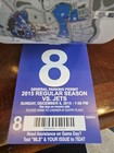 Lot Of 7 New York Giants Parking Pass 2015 Season Stub Permit Game Stub Park