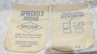 2 Vintage Early Cloth Sack Spreckels Sugar Honey Dew Brand - 2 Lb  Net