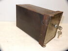Antique Victorian Iron Wall Safe With Inner Drawer And Working Keys Ca  1860