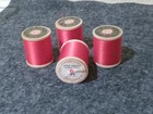 Vtg Star Nylon Thread Lot Of 12 Wood Spools  55 Red  Brand New  American Thread