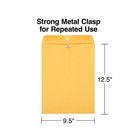 Staples Kraft Clasp Envelopes 9-1 2  X 12-1 2  Brown 100 box  535013 17076 