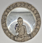 Vintage Buddha Mirror 9 5 Inches Diameter