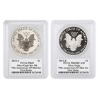 2012 S Silver Eagle Proof Set Pcgs Pr69 75th Anniversary First Strike Mercanti