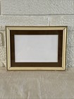 Vtg Antique White Wood Frame For  5x7  4x6 Mat