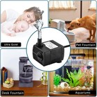 90gph Mini5w Submersible Pump For Aquarium Pond Tabletop Fountain Indoor Outdoor