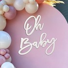 Oh Baby Sign For Backdrop - Felt Baby Shower Letters Sign For Arch  Boy girl    