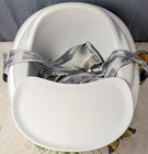 Bumbo Multi Seat 3-in-1 Baby Toddler Floor Feeding Booster Seat White 1 Tray