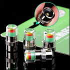 4 Pcs Car Auto Tire Pressure Monitor Valve Stem Caps Sensor Indicator Warn Psi