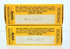 Kodak Verichrome Pan Vp 620 Vintage Black And White Film Expired 1970 - Lot Of 2