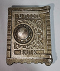 Antique Kenton Brand Union Bank Ornate Cast Iron Safe Still Savings Bank Combo