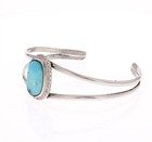 Vtg Navajo Sterling Silver Turquoise Native American Cuff Bracelet 925 Old Pawn