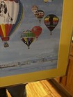 Vintage Rare Hot Air Baloon  Race Print Signed By Mary Neely 24x32  1984