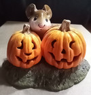 Wee Forest Folk Peek A Boo Mouse Halloween Pumpkin Jack-o-lantern M-183 Retired