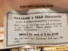 Vintage Arpege Chanel No  5 14k Gold Perfumed Writing Pen Set