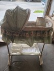 Winnie The Pooh Vintage Bassinet Crib Set With Dust Ruffle Pad And Fitted Sheet
