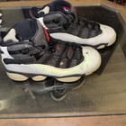 Air Jordan 6 Rings Bg Youth Shoes Size 7y Black White Red 323419-012