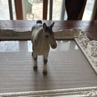 Vintage Porcelain Horse Figurine   Gray   White With Spots 
