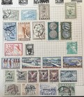 Greece- Lot Of 60 Vintage Stamps On Old Album Page