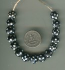 African Trade Beads Vintage Antique Venetian Old Glass Beads Black Skunk Eye