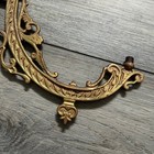 Antique Vintage Ornate Gold Cast Iron Oil Lamp Wall Mount Arm Sconce