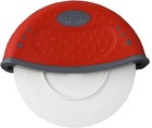 One-handed  Handheld Rolling Pizza Cutter  Red  Effortless Precision  4  Wheel