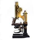 1900 Brass Microscope By E  Leitz Wetzlar  Lower Tube Is Black