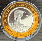 Traverse Bay Michigan  10 Silver Strike Wolf Howling At Moon Copper Rim New Case