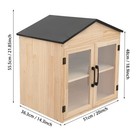 Outdoor Library Book Box Storage Wood Color Wooden Cabinet Little Literature Box