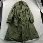 Vintage Us Army M-1950 Overcoat Women 10s Og-107 Belted Button Trench Coat Korea
