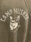 Vintage 50s 60s Camp Huskee Short Sleeve Sweatshirt Small medium 19x25   flaws  