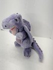 Vintage 1983 10  Dakin Light Purple Lavender Dragon Stuffed Plush