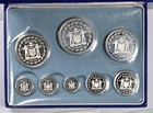 1974 Belize 8 Coin Silver Proof Set With Case   Coa 