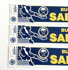 Set Of 3 Vintage 90 s Buffalo Sabres Nhl Hockey Bumper Sticker Decals New