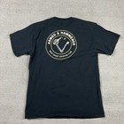 Beer Savage Mens Black T Shirt W  Front And Back Print Size Medium