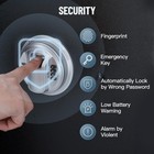 5-6 Gun Safe For Rifles  Biometric Fingerprint Rifle Safe With No Assembly Need