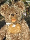 Vintage Steiff Teddy Bear German Curly Mohair Zotty 1950 60 Cute Toy Hermann 15 