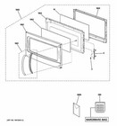 Handle White Compatible With Ge Microwave Hvm1540dm1ww Jvm1540dm5ww