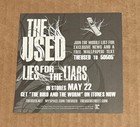 The Used - Lies For The Liars Rare Promo Sticker 2007
